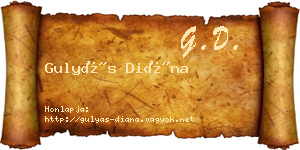 Gulyás Diána névjegykártya