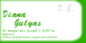 diana gulyas business card